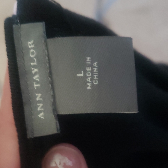 Ann Taylor L silk blend ruffle center soft cozy warm - Picture 7 of 12